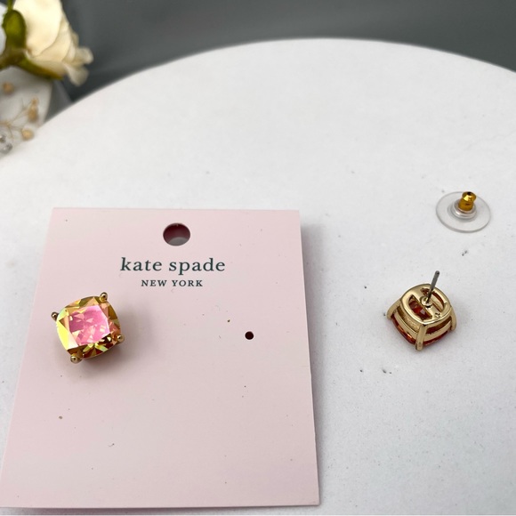 Kate Spade small square crystal stud earrings 0809 - Picture 1 of 5